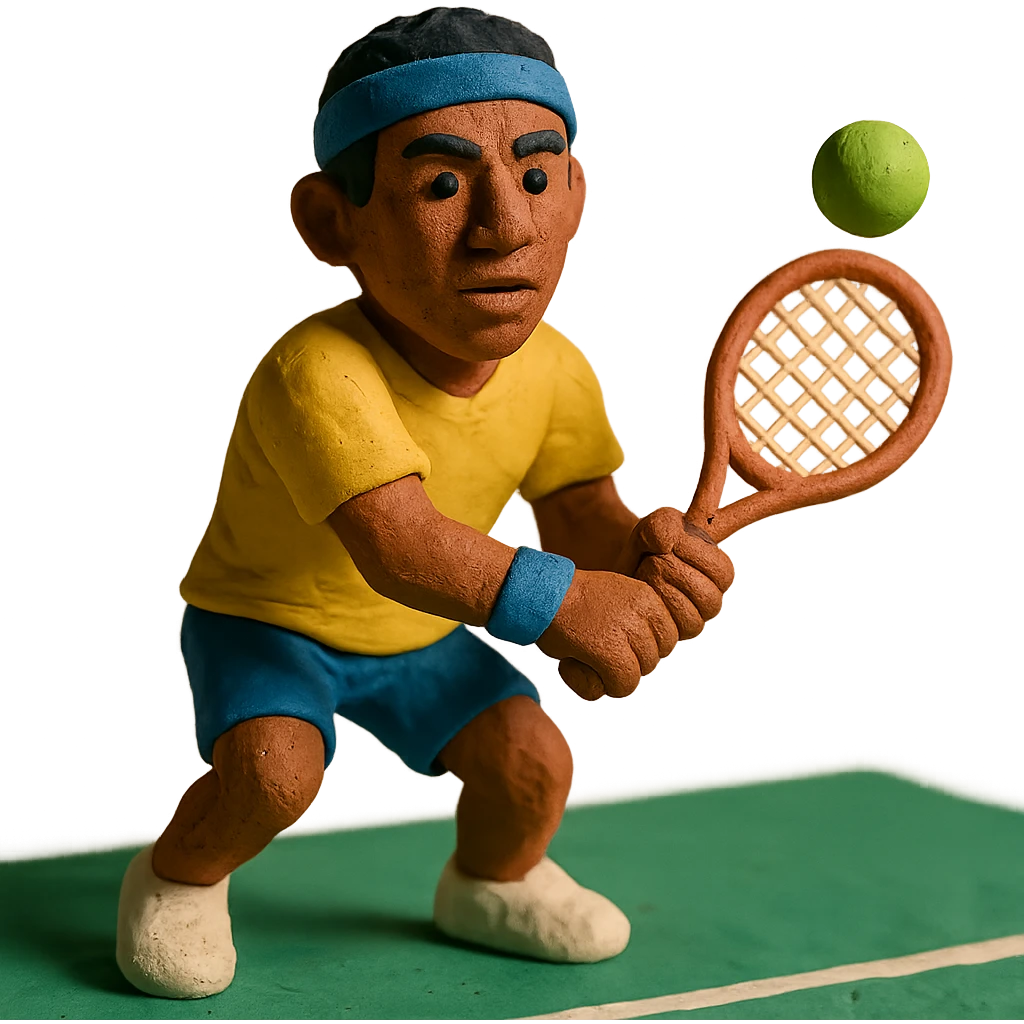 Hugo Dellien as a tennis player emoji