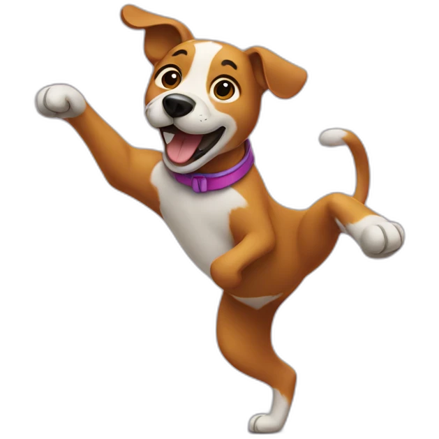 dancing dog emoji