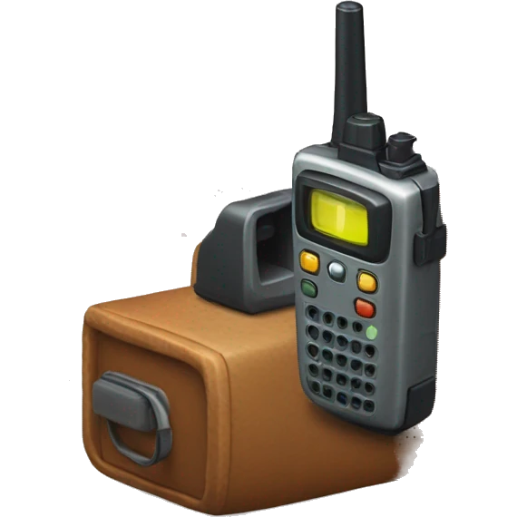 80's Walkie talkie emoji