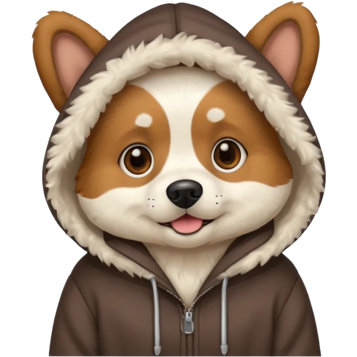 dog with a hoodie  emoji
