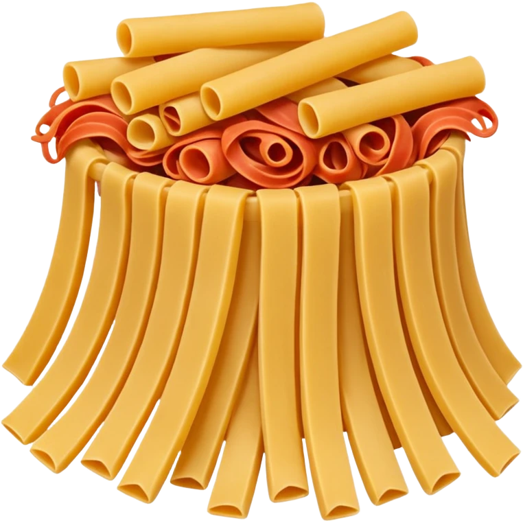 Pasta vermelha com papel emoji