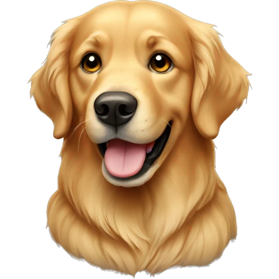 Dark golden retriever  emoji