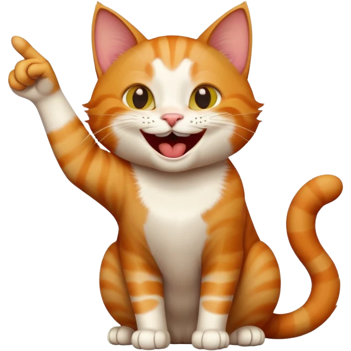 cat pointing and laughing emoji