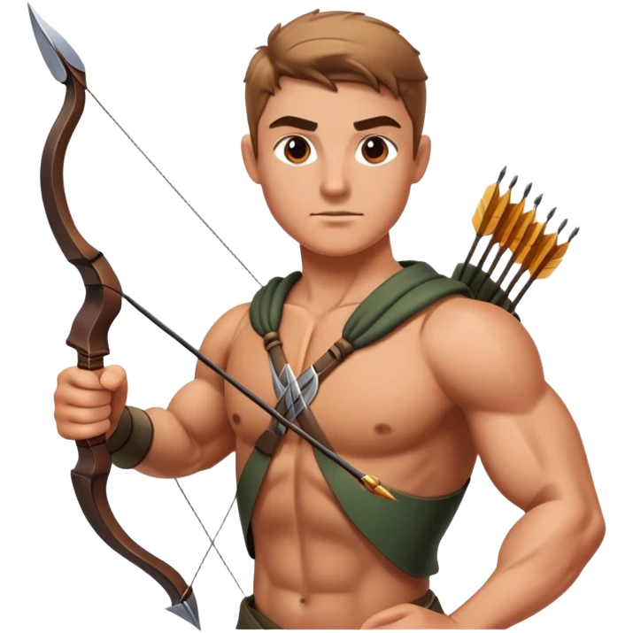 hunter with bow and arrow emoji