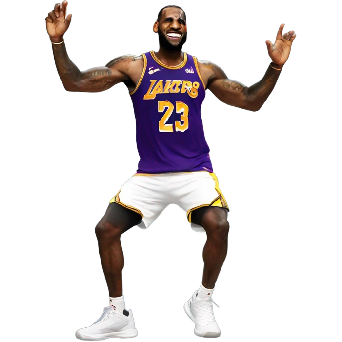LEBRON JAMES dancing emoji