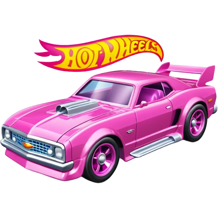 Машинка HotWheels розового цвета в классической упаковке HotWheels. emoji