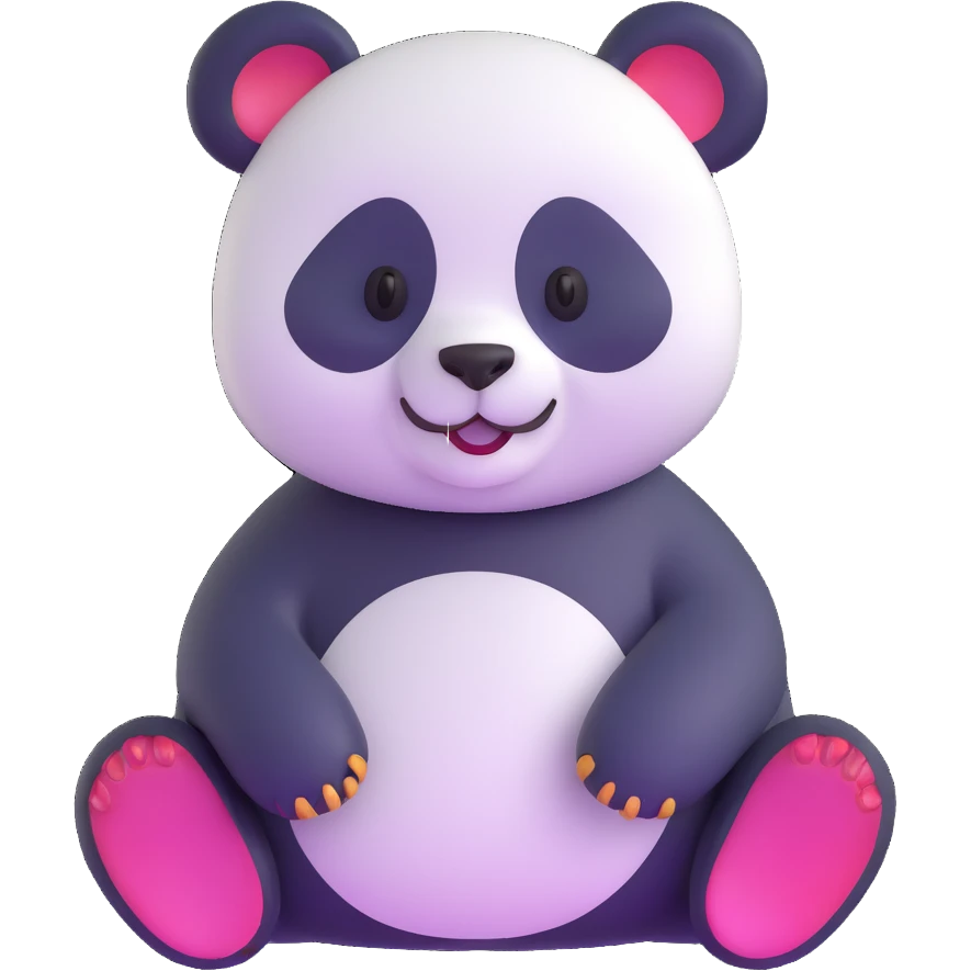 Happy panda bear emoji