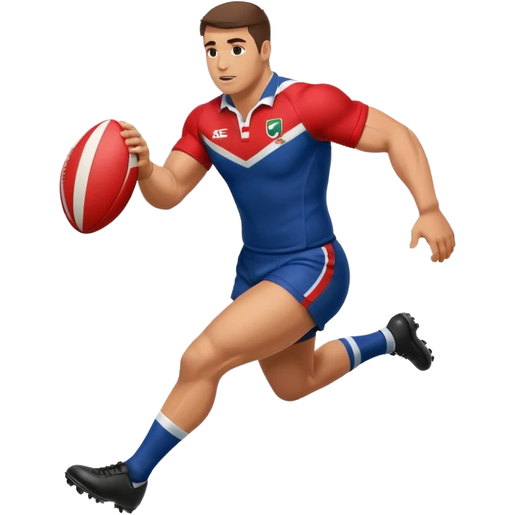 player kicking  rugby ball emoji