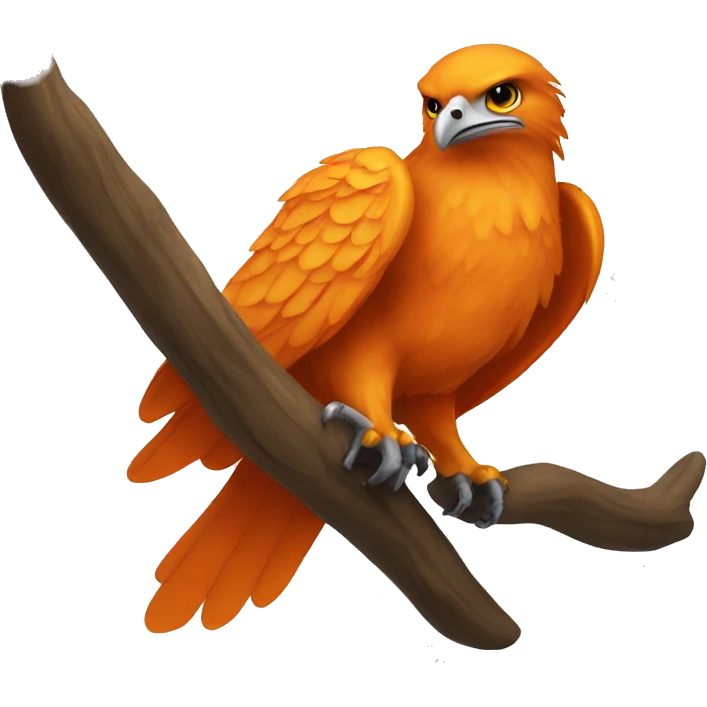 orange hawk emoji