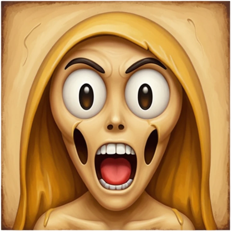 Scream painting  emoji
