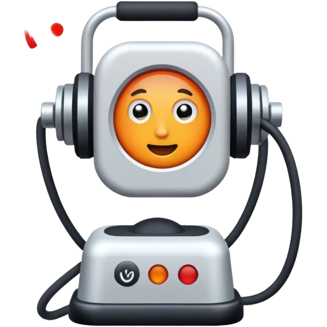 noia amb cabell arrisat amb ulleres emoji