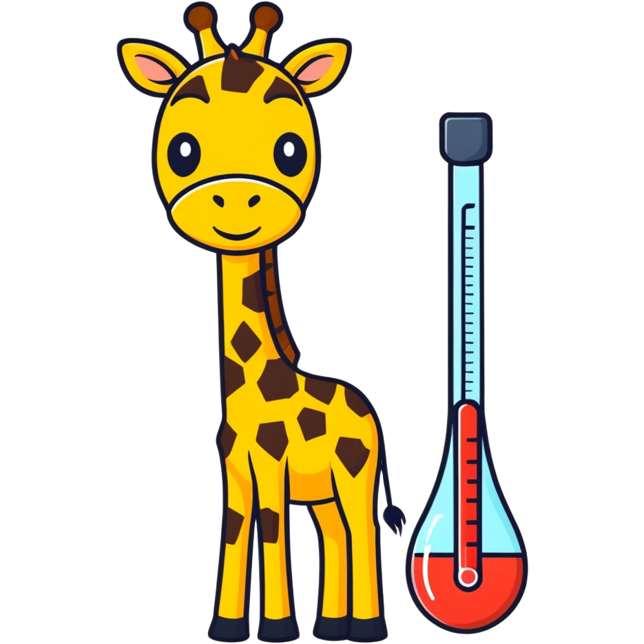 Sick giraffe emoji