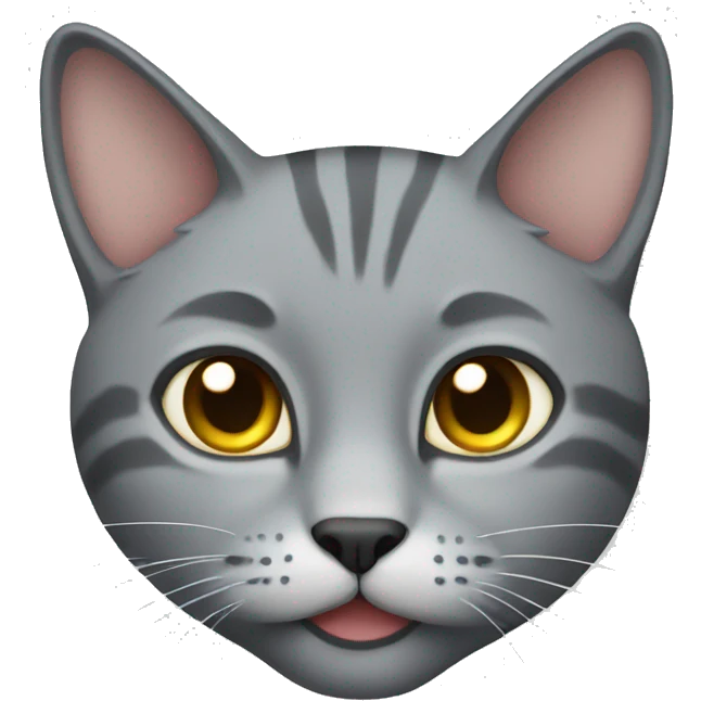 Gray cat emoji