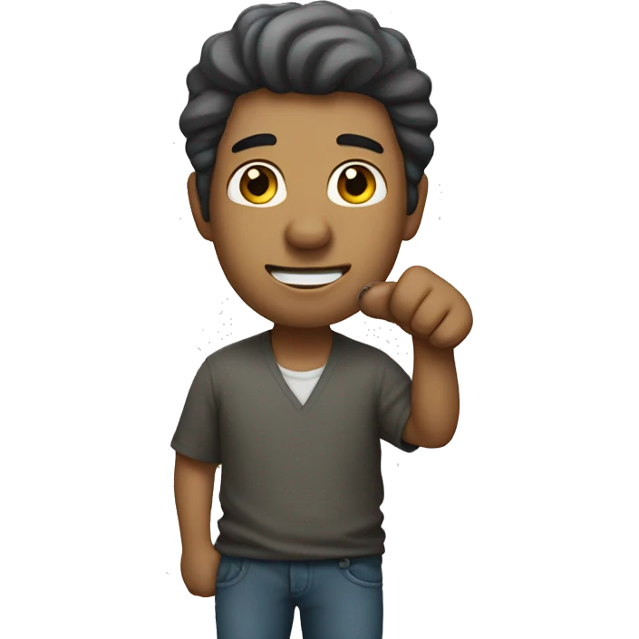 Man with elephant trunk emoji