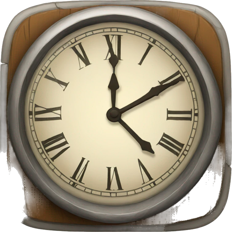 big old clock emoji
