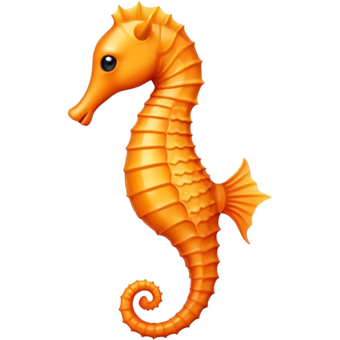 orange seahorse emoji