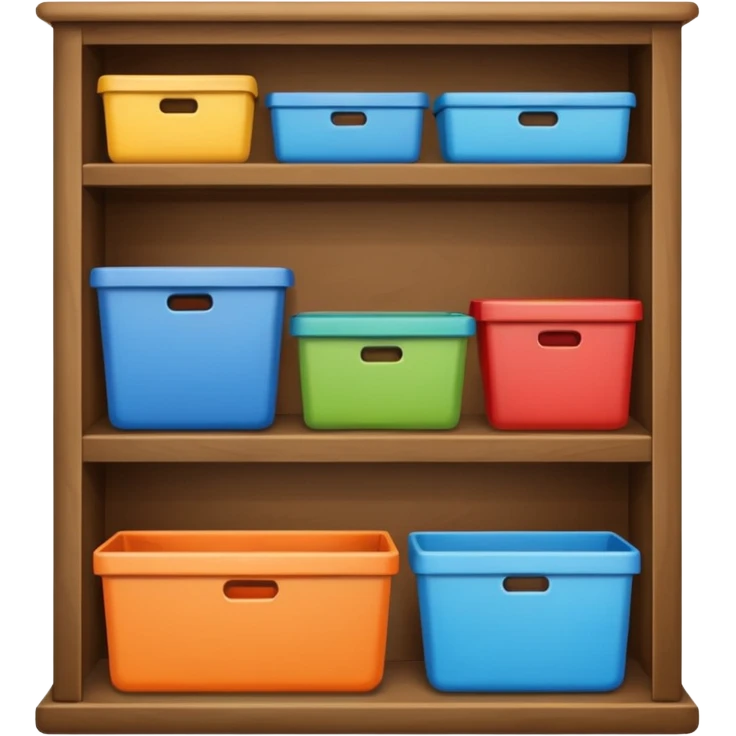 shelf organized household storage emoji