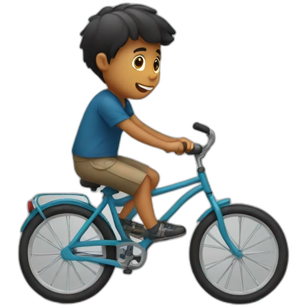 a boy,ride-bicycle emoji