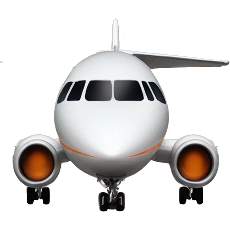 Private jet with a Light pink and orange sky view emoji