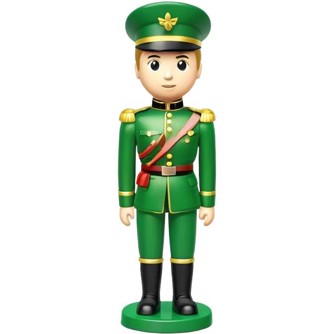 green plastic toy soldier emoji
