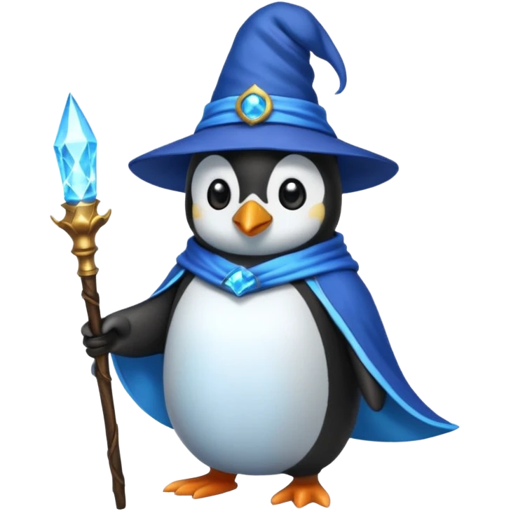 Penguin Wizard emoji
