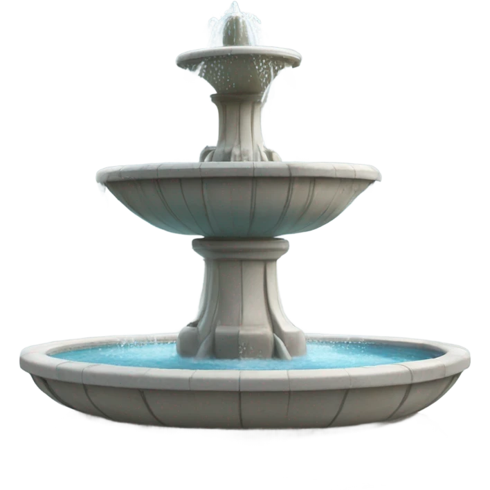 Dolphin fountain emoji