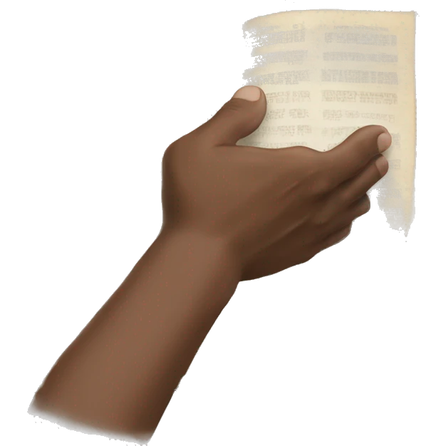 Man putting his hand on the Bible  emoji