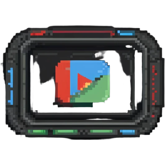 YouTube play button icon with channel name emoji