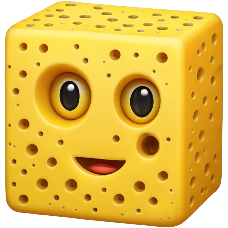 sponge with EXACTLY ONE holes  emoji