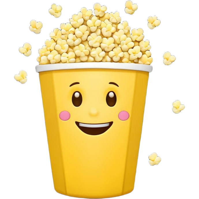 Emoji eating popcorn  emoji