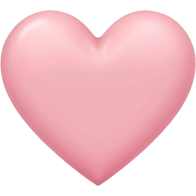 Pink pastel heart emoji