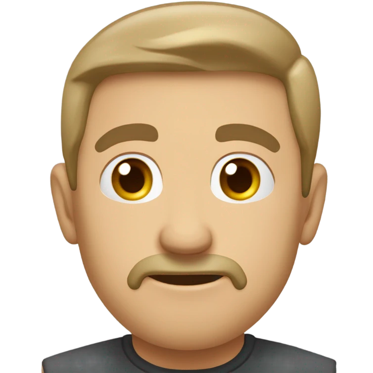 Маленький зайчик на ручке emoji