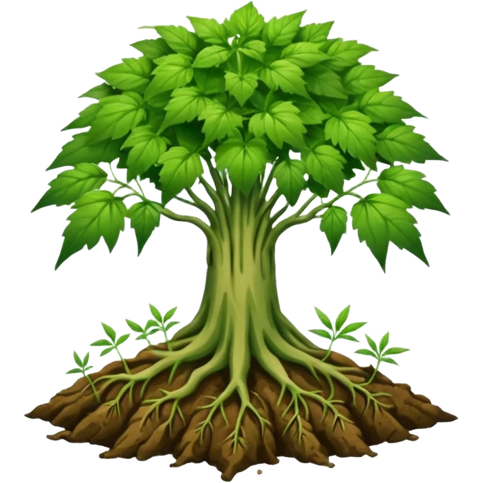 weed with deep roots emoji