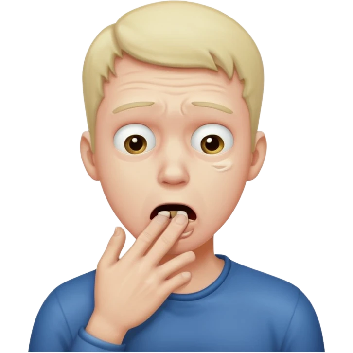 man choking his self  emoji