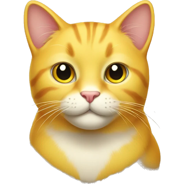 a yellow cat emoji