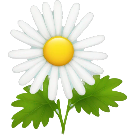 CHAMOMILE with leaf emoji