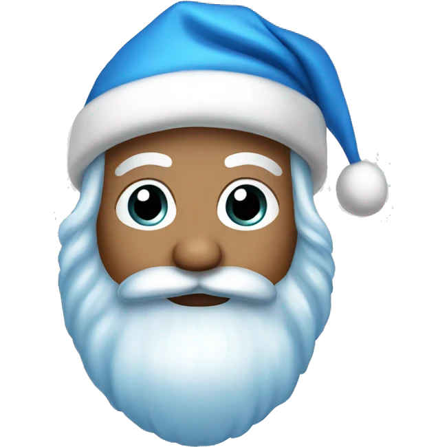 Santa blue emoji