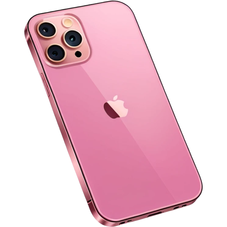 Pink iphone 12 pro max emoji