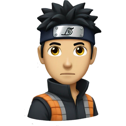 naruto with dark curl hair emoji