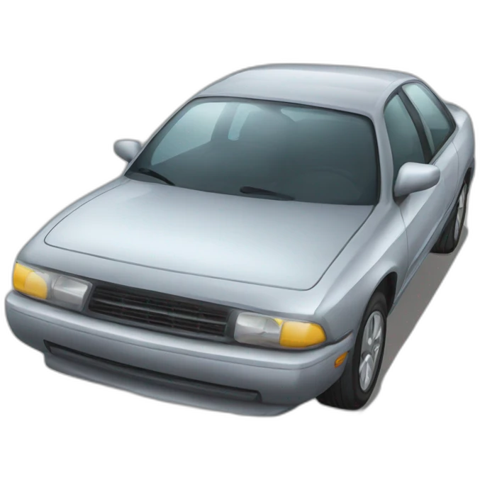 Transparent car emoji