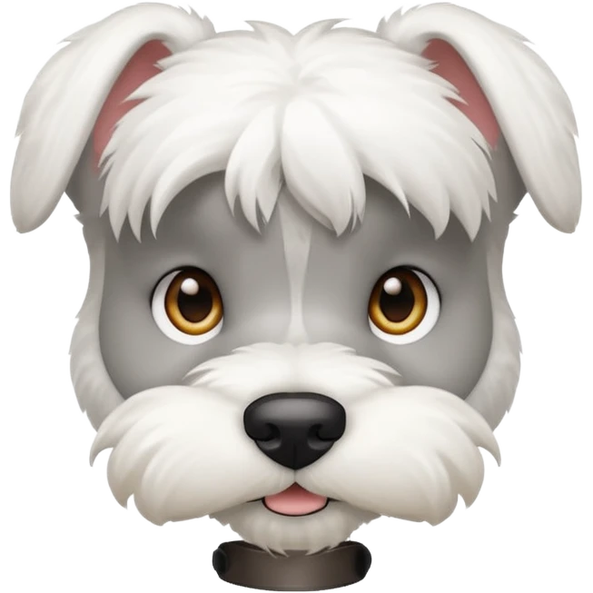 minature white schnauzer emoji