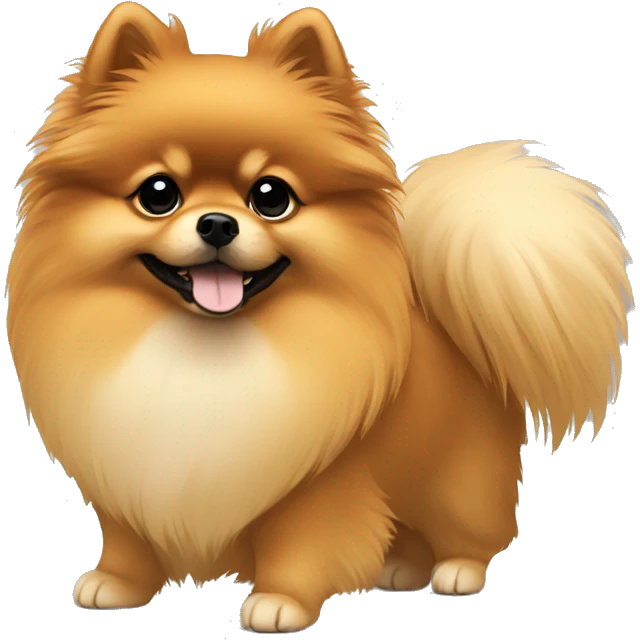 Pomeranian silhouette emoji
