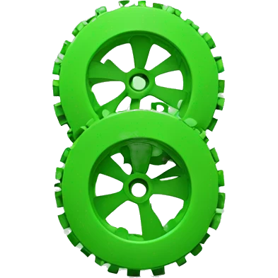 two fifths of a green wheel emoji