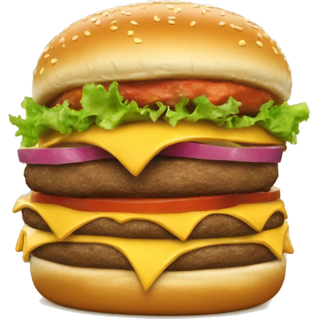 ultra super duper cheese burger emoji