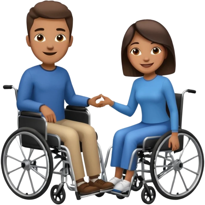 DISABLED PEOPLE MALE AND FEMALE emoji