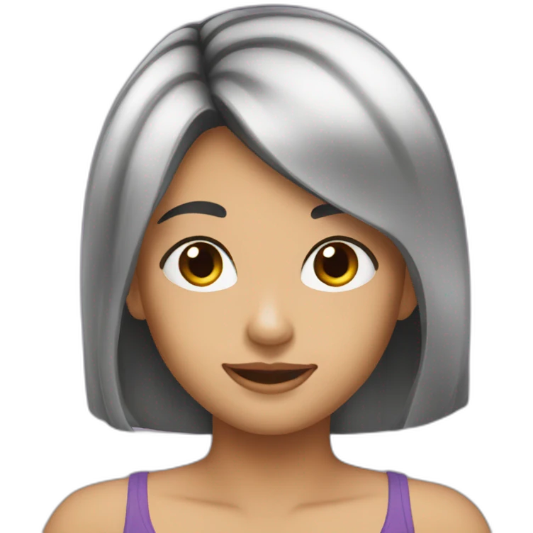 girred black hair emoji