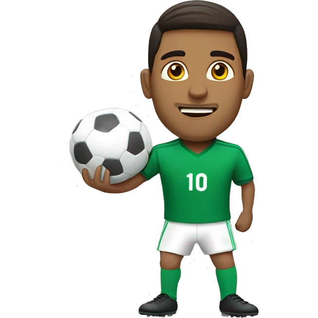 portero de futbol haciendo una parada emoji