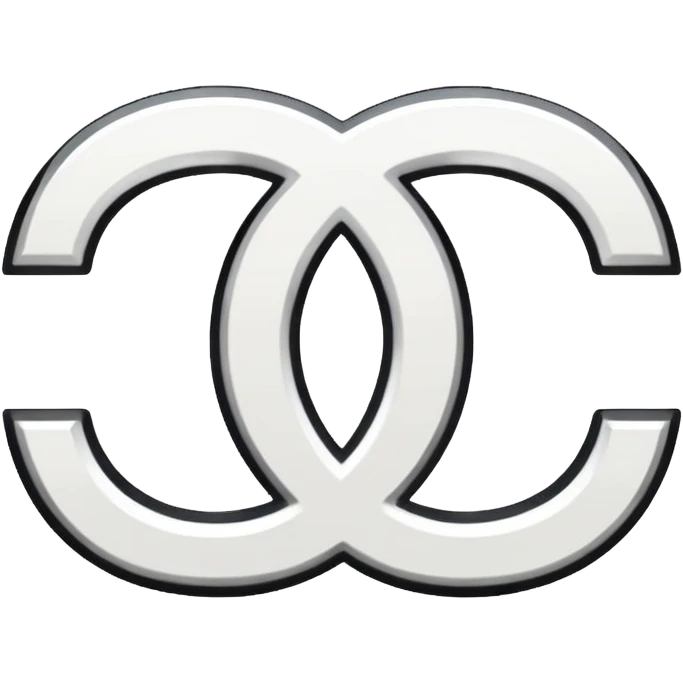 chanel symbol white emoji