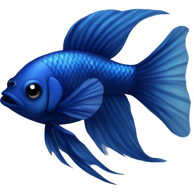 dark blue beta fish emoji