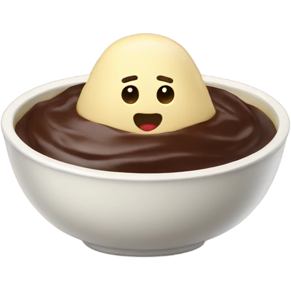 Pudding in bowl  emoji
